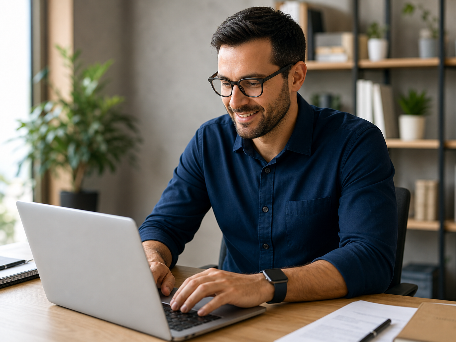Profesional gestionando oportunidades laborales